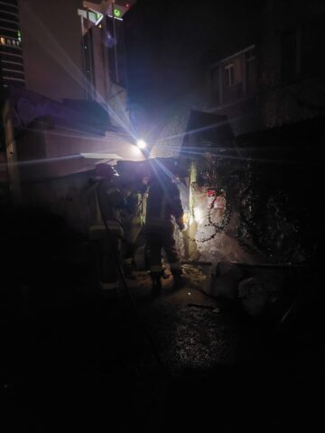 Pożar w klasztorze dominikanów w Katowicach Pożar w klasztorze dominikanów w Katowicach