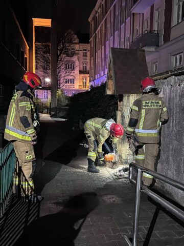Pożar w klasztorze dominikanów w Katowicach Pożar w klasztorze dominikanów w Katowicach