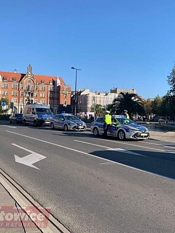 Wypadek w Katowicach na ul. Skargi Wypadek w Katowicach na ul. Skargi
