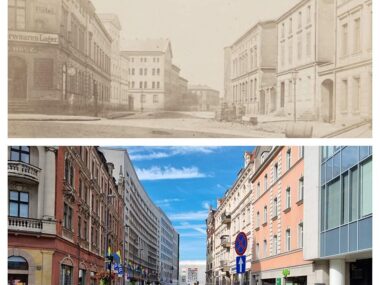 Katowice 150 lat temu i dziś. Stare zdjęcia i współczesne Katowice 150 lat temu i dziś
