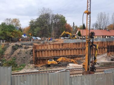 Nie ma już wiaduktu na ul. Dobrego Urobku nad torami Katowice Dobrego Urobku prace