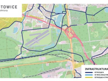 Mapka, infrastruktura, rower