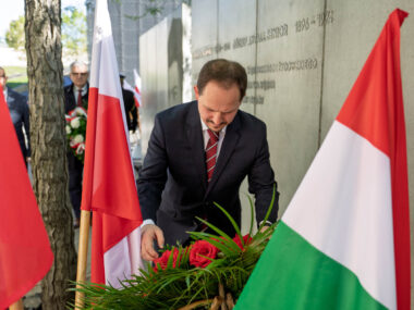 Katowice uczciły bohaterów polsko-węgierskiej historii Uroczystość ku czci Sławika i Antalla w Katowicach