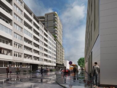 Wizualizacja apartamentowiec Sokolska