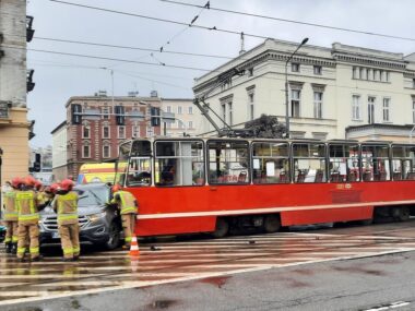 Wypadek Katowice Warszawska 11 10 2025