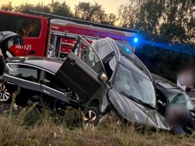 Groźny wypadek w regionie. Lądowały helikoptery LPR Wypadek Jankowice