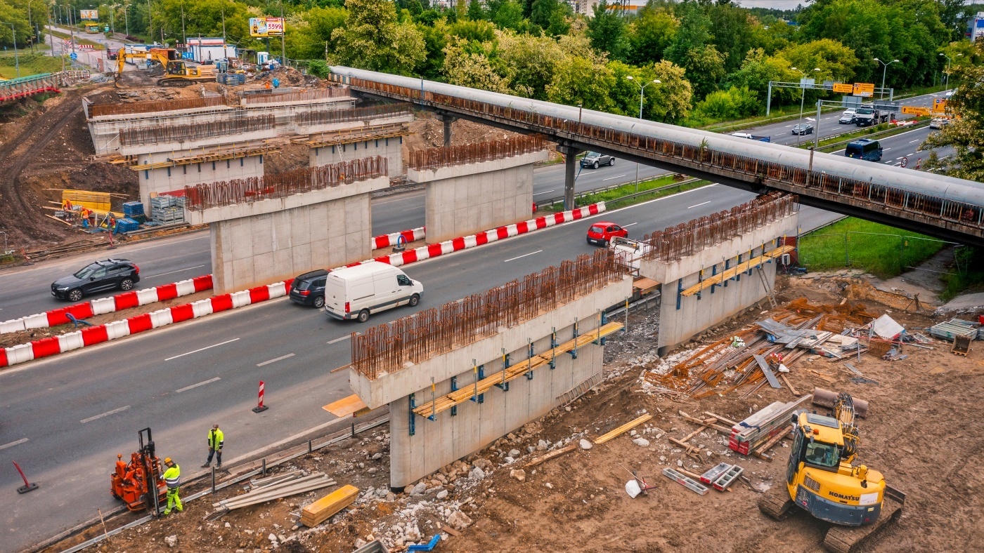 Katowice przebudowa wiaduktow nad s86 1