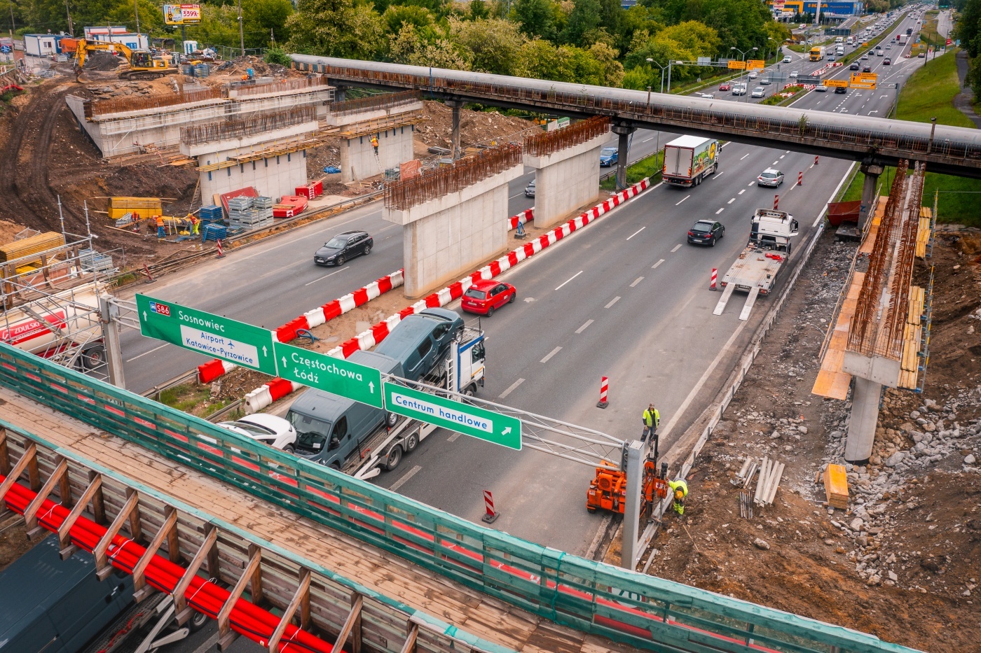Katowice przebudowa wiaduktow nad s86 6
