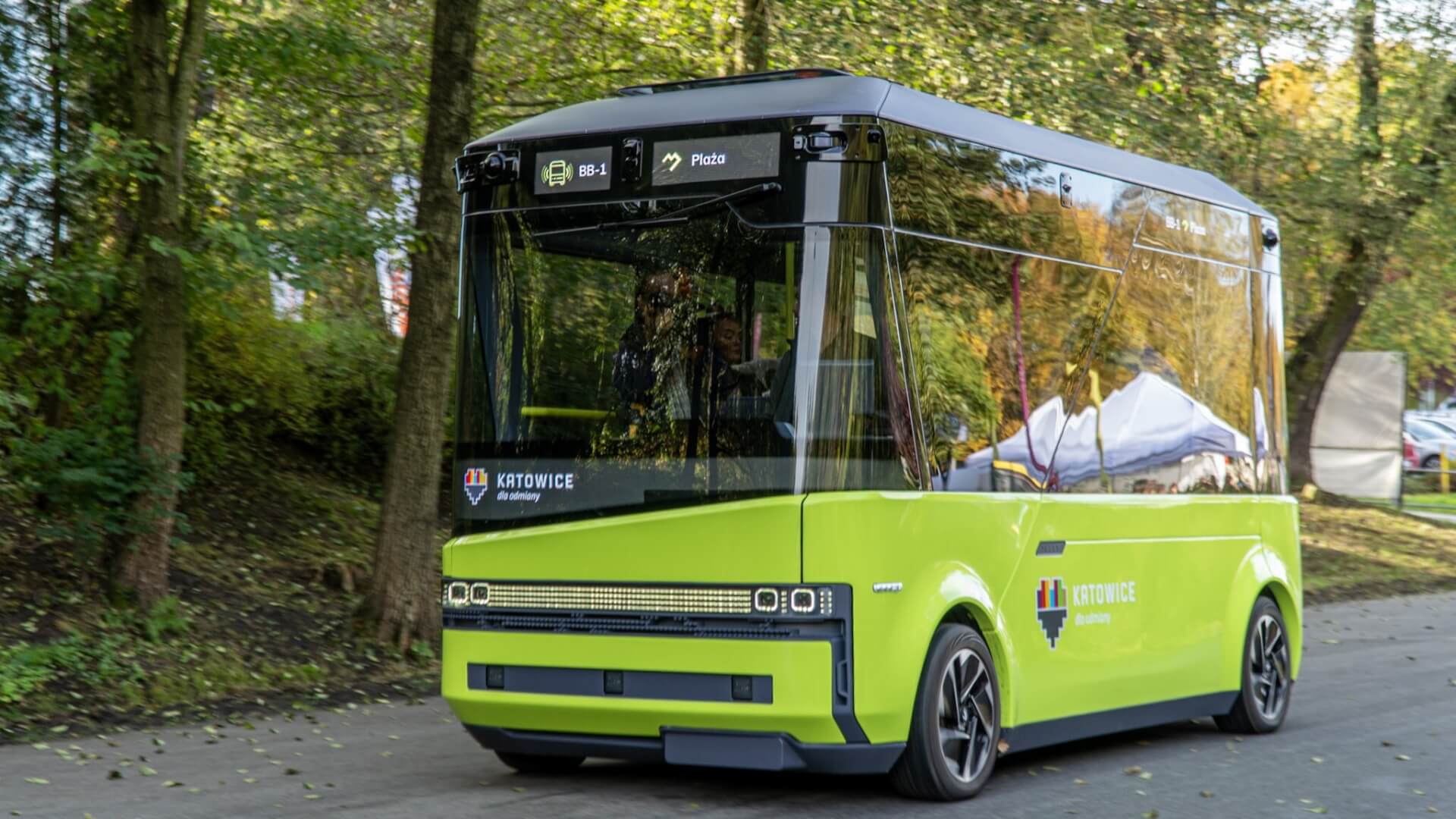 Minibus autonomiczny blees testy katowice