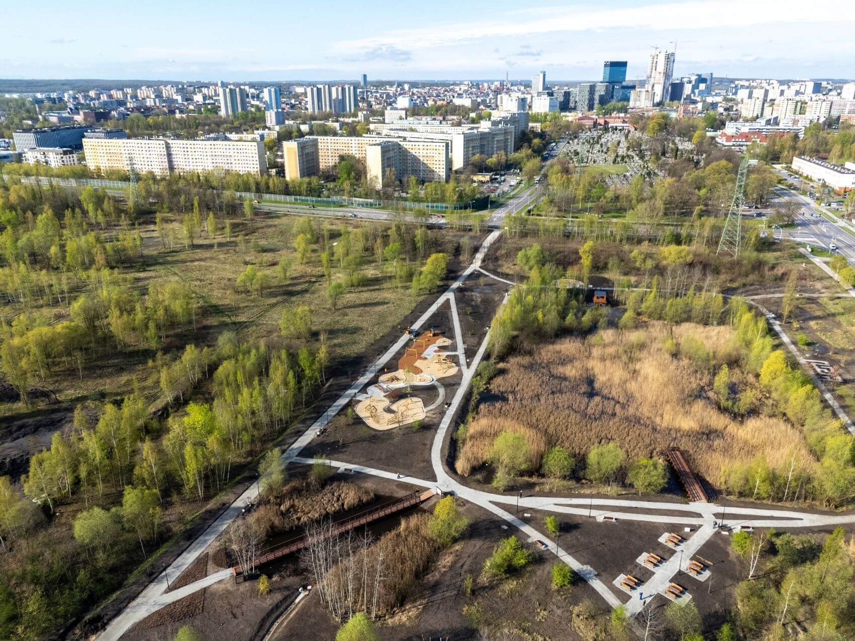 Nowy park bogucice dabrowka mala katowice